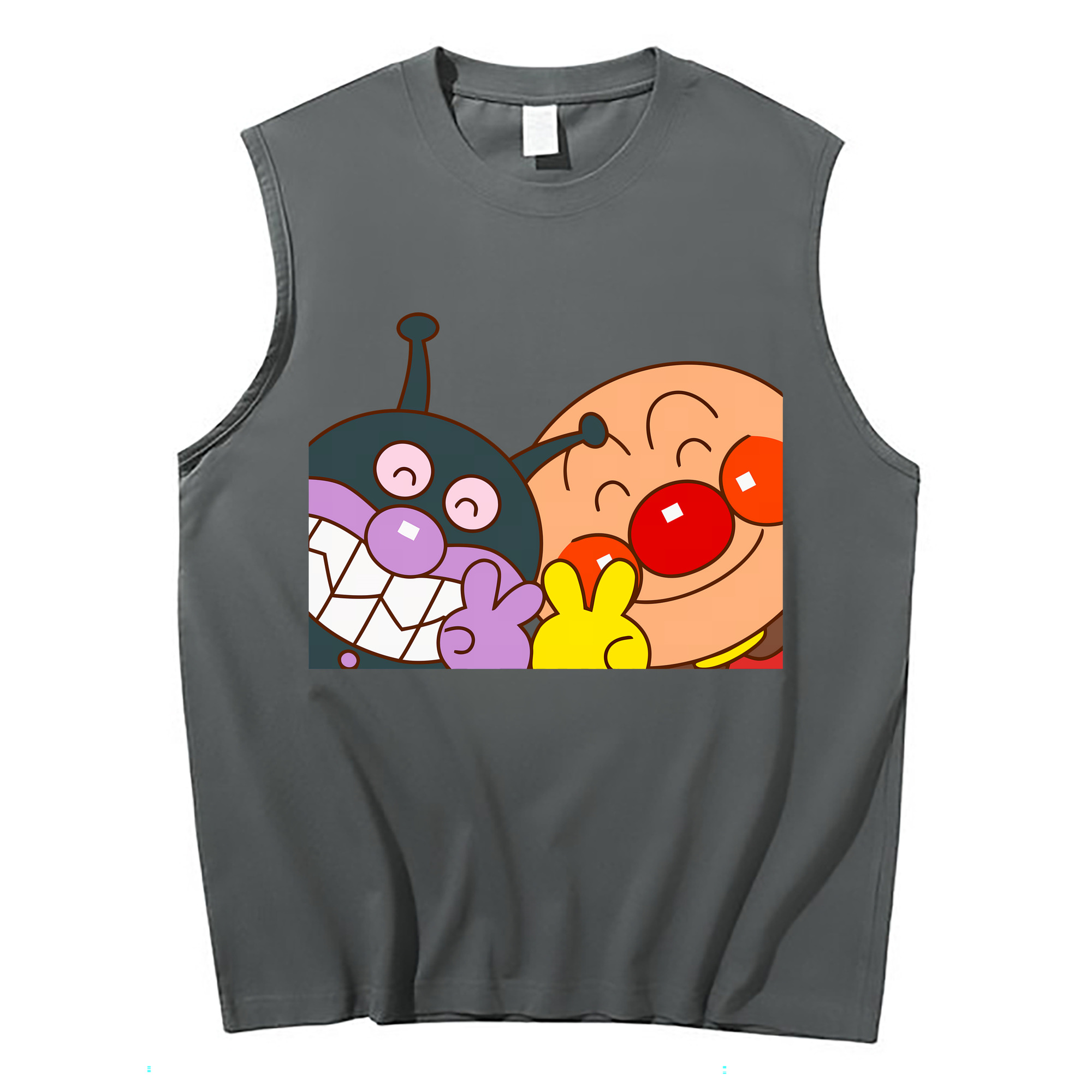 （画像用） アンパンマン Anpanman コットン100％タンクトップ（フロントプリント）